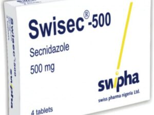 SWISEC 500MG (Secnidazole) – Broad Spectrum Antibiotic Tablets (4 Tablets per Pack)